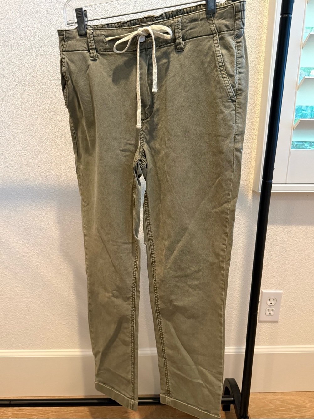 PAIGE Christy Olive Drawstring pant